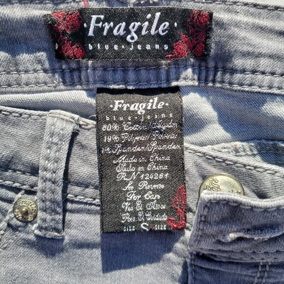 Fragile Denim Stretch Jeans - Grey - Size Small - Picture 5 of 11